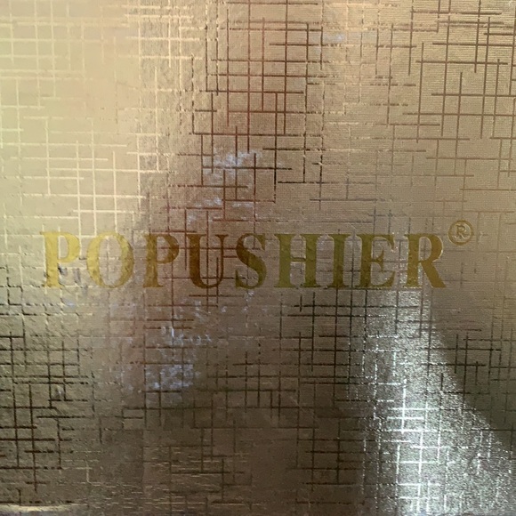 Popushier Knee High Black Leather Boots, Size 9. - Picture 8 of 8